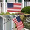 G128 Combo Pack: 6 Ft Tangle Free Aluminum Spinning Flagpole (Black) & American USA Flag 3x5 Ft, LiteWeave Pro Series Printed 150D Polyester, 4 Corner Brass Grommets | Pole with Flag Included